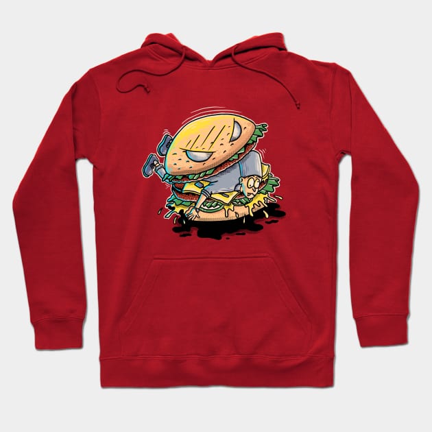 burger hungry Hoodie by sober artwerk